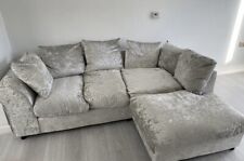 Crushed velvet sofa for sale  WESTCLIFF-ON-SEA