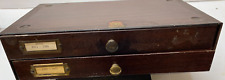 Vintage 2-Drawer Swartchild Cabinet FULL OF WATCH REPAIR PARTS !!, used for sale  Shipping to South Africa
