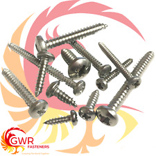 POZI PAN HEAD A4 STAINLESS STEEL SELF TAPPING SCREWS TAPPERS No #6 8 10 12 14 for sale  Shipping to South Africa