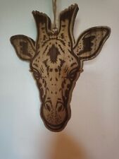 Wooden giraffe head for sale  FALKIRK