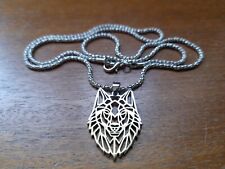 Geometric wolf pendant for sale  ENFIELD