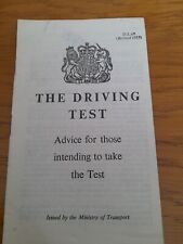 Driving test booklet for sale  MEXBOROUGH