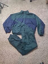 Vintage Reebok Blue Green Full Zip Windbreaker Track Suit Set  Size XL  for sale  Shipping to South Africa