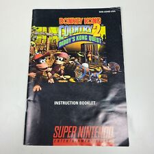 Donkey Kong Country 2 Diddy's Super Nintendo SNES jogo autêntico manual original comprar usado  Enviando para Brazil