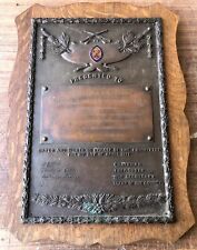 Rare bronze plaque for sale  NEWARK
