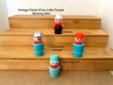 Used, Vintage Fisher-Price Little People Working Men Group for sale  Shipping to South Africa