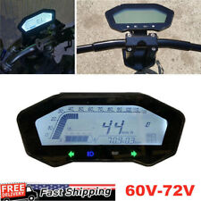 60-72V Scooter Motocicleta Bicicleta Reequipamento LCD Digital Odômetro Velocímetro Tacômetro, usado comprar usado  Enviando para Brazil