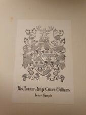 Famous bookplate judge for sale  LEWES