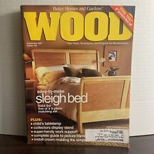 Revista de madeira setembro 2001 cama trenó fácil de fazer - primeiro de 5 peças conjunto comprar usado  Enviando para Brazil