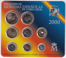 Usado, ESPAÑA set pesetas 2000 Coleccion de Monedas Españolas de curso legal segunda mano  Villalonquéjar