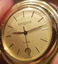 Beautiful Vintage Swiss Made "Wittnauer" GOLD TONED Pocket Watch/ PARTS & REPAIR for sale  Cumming
