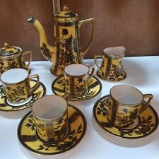 A STUNNING RARE HAND PAINTED  NORITAKE COFFEE SET for sale  Shipping to South Africa