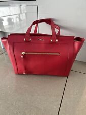 Furla red leather for sale  LIVERPOOL
