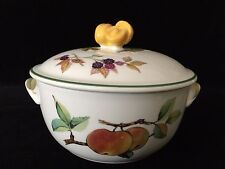 Royal Worcester Evesham Vale Fine English China Casserole, 5 1/2" x 4 3/4" High for sale  Shipping to Canada