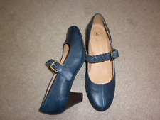 navy wide fit shoes for sale  LEICESTER