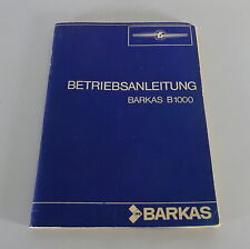 Betriebsanleitung handbuch bar gebraucht kaufen  Jever