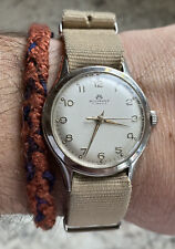 Vtg Bucherer Stainless Steel Men's Watch 17 Jewels Wind Up Classic 50s 60s 70s, used for sale  Shipping to South Africa