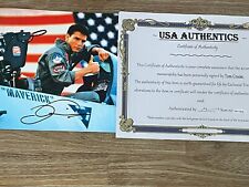 Foto autografada 8x10 de Tom Cruise, assinada, autêntica, Top Gun, certificado de autenticidade, usado comprar usado  Enviando para Brazil