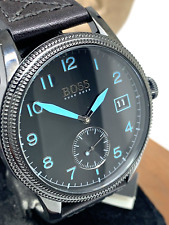 Relógio masculino Hugo Boss 1513672 Legacy quartzo azul mostrador pulseira de couro 44mm comprar usado  Enviando para Brazil