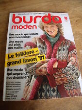 Magazine burda vintage d'occasion  France