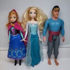 Juego de tres muñecas Disney Frozen Anna Elsa Kristoff segunda mano  Embacar hacia Argentina