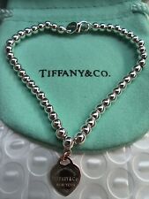 Used, Tiffany & Co. Return to Tiffany Sterling Silver Heart Tag Ball Bead Bracelet for sale  Redondo Beach