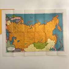 1950's Cram's Modern Series Pocket Map Russia USSR in Eurasia # 372 for sale  Shipping to South Africa