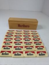 Vintage Marlboro Professional Dominoes Game Pieces Rare with Box Full Set (28), used for sale  Shipping to South Africa