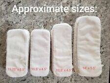Lot of 5 microfiber inserts for pocket cloth diapers; fits Bum Genius, FuzziBunz, used for sale  Shipping to South Africa