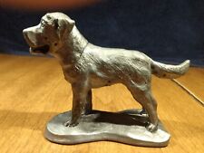 Handcrafted Pewter Dog Sculpture Made in USA  3.25 in long 2.75 in tall for sale  Shipping to South Africa