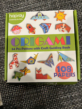 Usado, Kit de papel origami colorido Hapray dupla face com papel padrão e guia comprar usado  Enviando para Brazil