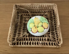 Napkin Holder Dispenser Woven Body And Ceramic Weight Very Unusual And Useful for sale  Shipping to South Africa