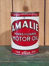 Lata de cuarto de galón de aceite de motor Amalie original vintage Pennsylvania Sonneborn Qt segunda mano  Embacar hacia Argentina