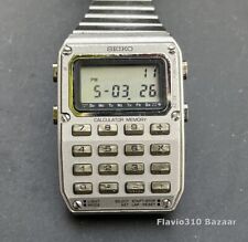 Raro 1982 Vintage SEIKO Calculadora C515-5009 Japão S 32mm Relógio de Alumínio comprar usado  Enviando para Brazil