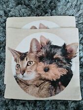 Pair tapestry cat for sale  STUDLEY