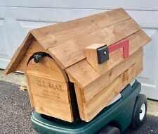 Usado, Cabine de madeira de cedro simples e bonita caixa de correio dos EUA chalé de cedro inserção de caixa de metal comprar usado  Enviando para Brazil