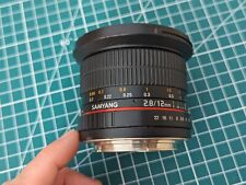 objectif samyang F2.8/12mm ED AS NCS FISH-EVE LENS Monture Canon, usado segunda mano  Embacar hacia Argentina