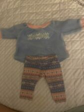 Pijama American Girl Bitty Baby 2013 Fair Isle Pattern Snowy Dreams segunda mano  Embacar hacia Argentina