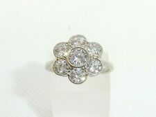 Ladies Sterling 925 Solid Silver 2.34 Carat Brilliant Cut White Sapphire Ring, used for sale  Shipping to South Africa