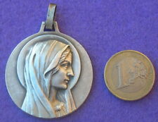Occasion, vintage large MEDAILLE LA VIERGE MARIE / VIRGIN MARY MEDAL d'occasion  Poncin