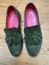 Green leather brogues for sale  GOOLE