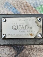 Quad valve amplifier for sale  CONSETT