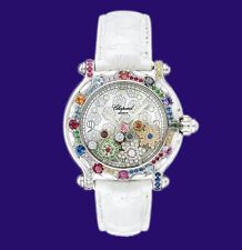 Chopard "Happy Sport" relógio floco de neve SS com diamantes, safiras, rubis ref.8347 comprar usado  Enviando para Brazil