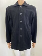 Jaqueta masculina vintage S-M lavada preta/cinza carvão 70% lã/10% cashmere, usado comprar usado  Enviando para Brazil