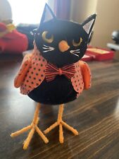 Máscara de gato negro Target Bird Halloween Hyde and Eek naranja lunares segunda mano  Embacar hacia Mexico