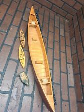 Large VINTAGE WOODEN CANOE PADDLE BOAT 32” CABIN OR LAKE DECOR  for sale  Shipping to South Africa