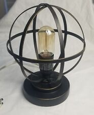 Luminária de mesa globo armilar bronze metal industrial lâmpada Edison em excelente estado usado, usado comprar usado  Enviando para Brazil