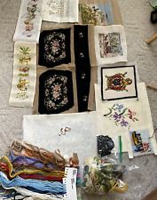 Lot incomplete needlepoint for sale  Saint Johns