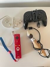 Used, Lot of Wii Controllers and Remotes Bundle, Mario WiiMote, Paint Brush Nunchuck for sale  Shipping to South Africa