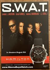 Cartão postal promocional vintage 2003 relógio Samuel L Jackson Hamilton filme SWAT comprar usado  Enviando para Brazil